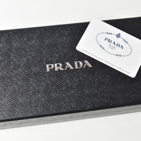PRADA Brown Leather Saffiano Wallet - Picture 10 of 10